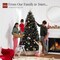 Best Choice Products Pre-Lit Black Christmas Tree, Artificial Holiday Decoration w/ Branch Tips, Incandescent Lights